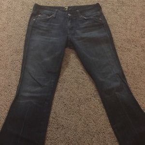 7 for all mankind, size 30x34, dark boot cut jeans