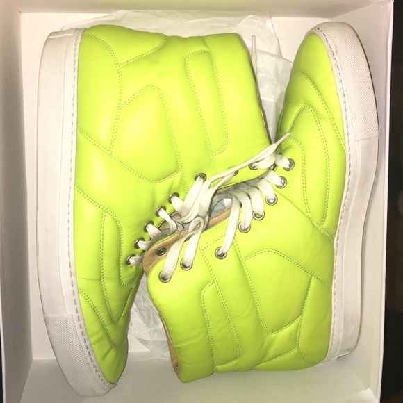 Maison Martin Margiela MM6 Neon High Top Sneakers