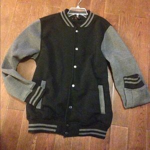 Charcoal Varsity Jacket