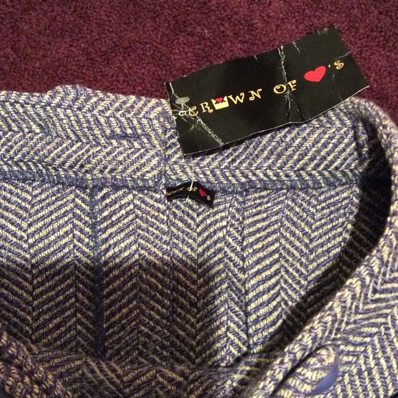 NWT Vintage Crown of Hearts Purple mod miniskirt. Size S. - Picture 4 of 4