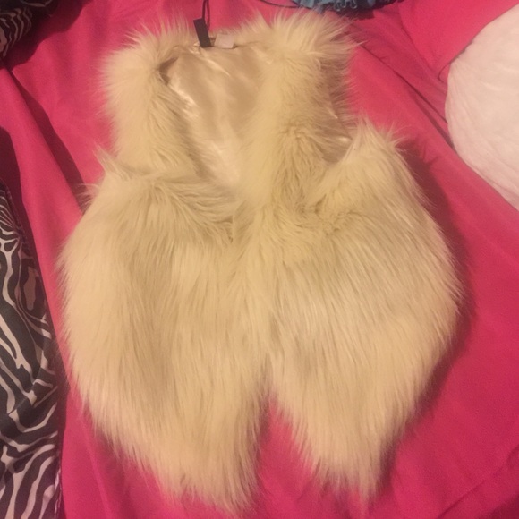Fur vest , size 4