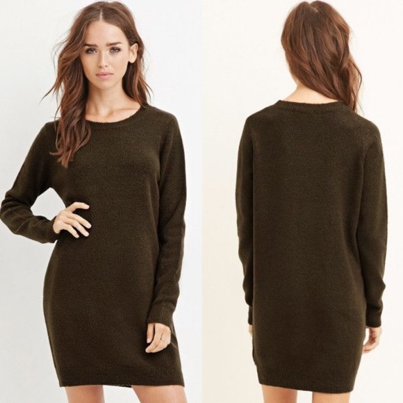 F21 Brand Olive Dress