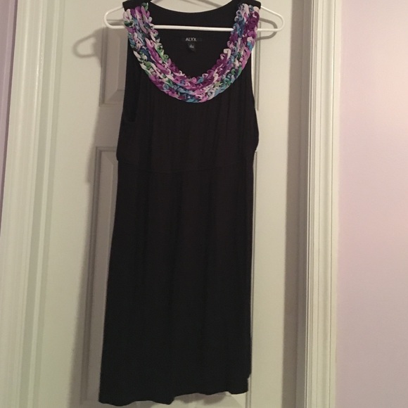 Braided collar dress