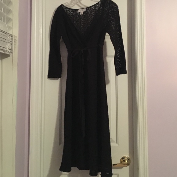 Black lace dress