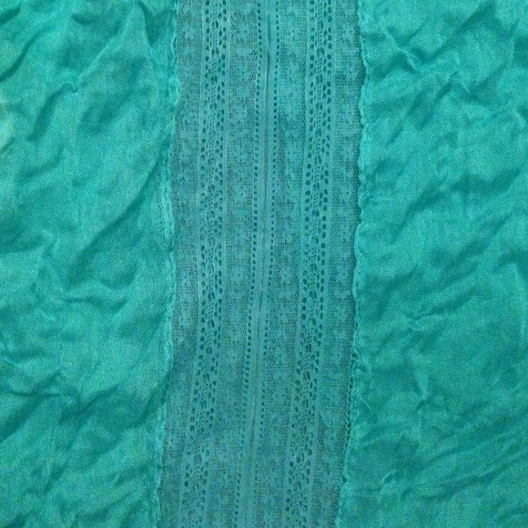 Teal Viscose Scarf - Picture 2 of 3