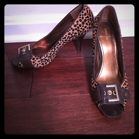 Nine West Animal Open Toe Pumps