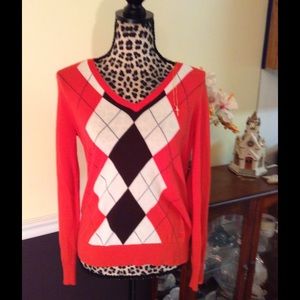 🌹🌹 NWOT Pretty Izod argyle sweater 🌹🌹
