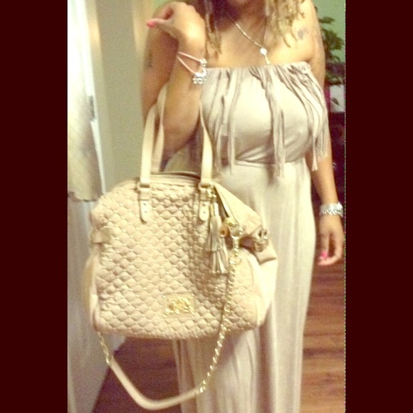 Nude nylon bag, juicy couture