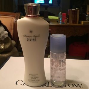 Victoria secret lotion and shimmer mist bundle!
