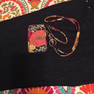 Vera Bradley Wallet w/ Lanyard