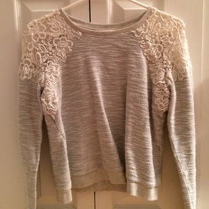 Lace Sweatshirt