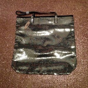 Victoria's Secret Silver Sequin Tote