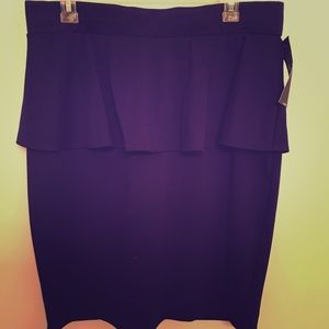 ✂️ PRICE CUT- Now $8 Rich Plum Peplum Skirt