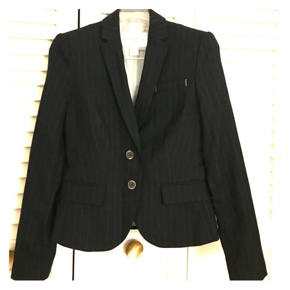 Banana Republic striped blazer.