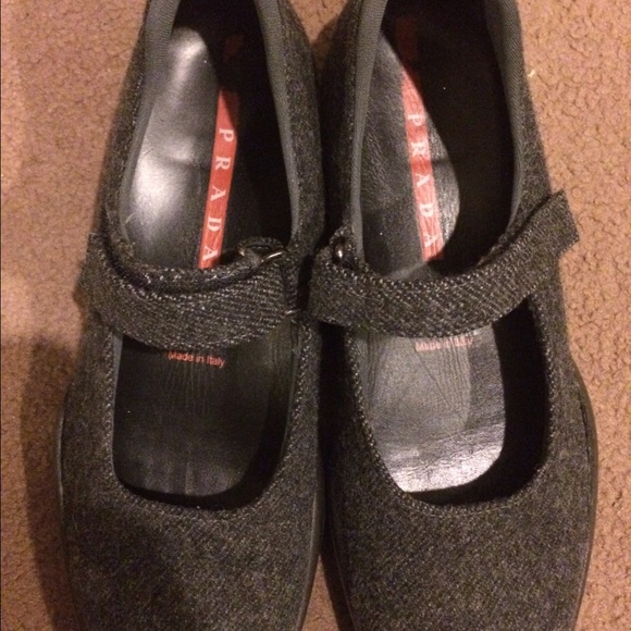 Prada Sport Wool Flats with Vibram Soles