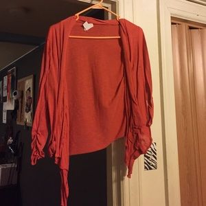 Orange Tie cardigan