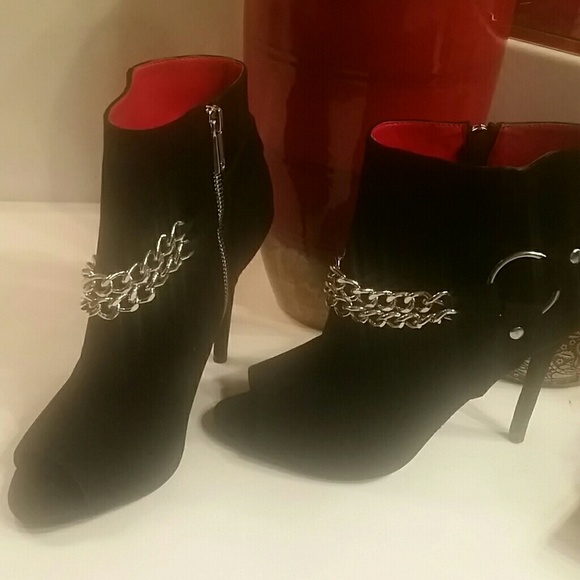 Charles Jordan Peep Toe Booties