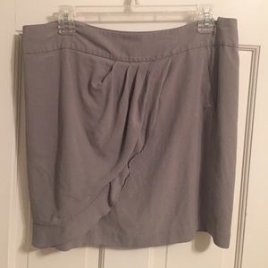 Grey LOFT Skirt with Pockets