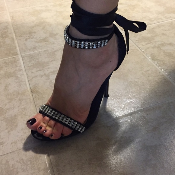 Playboy lace around heels