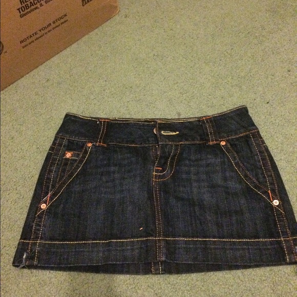 Dark jean skirt