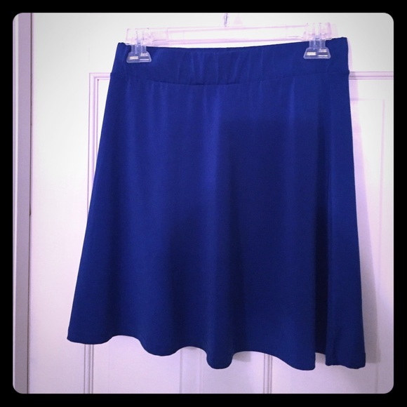 Royal Blue Skater Skirt