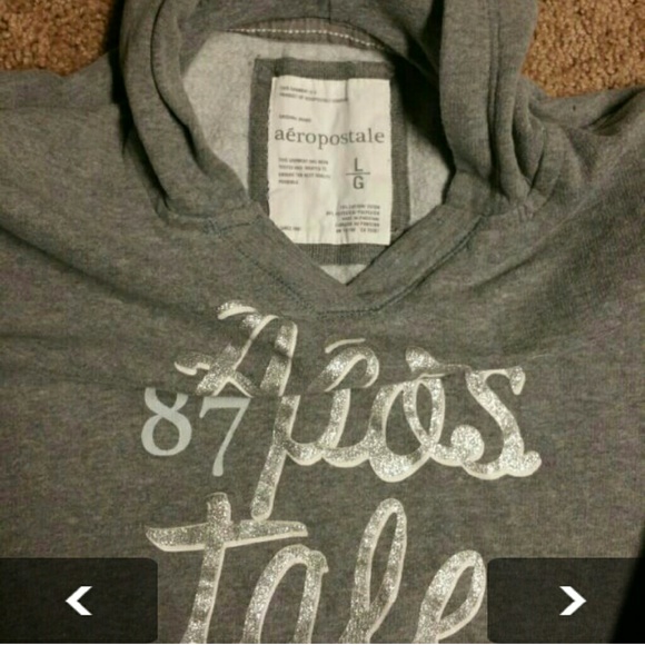 EUC Gray and Silver Aeropostale Sweatshirt - Picture 2 of 4