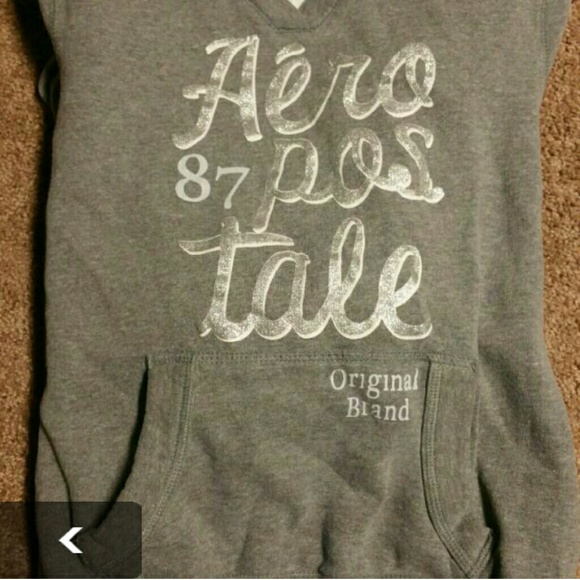 EUC Gray and Silver Aeropostale Sweatshirt - Picture 4 of 4