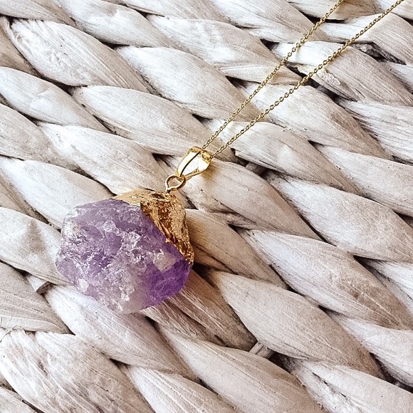 Sale Stone Jewelry Amethyst Crystal Necklace