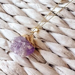 Sale Stone Jewelry Amethyst Crystal Necklace