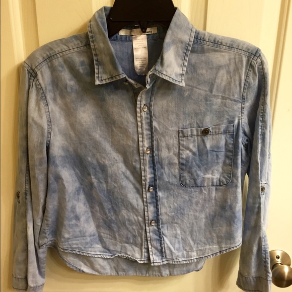Light Wash Jean-Style Shirt - Picture 2 of 3