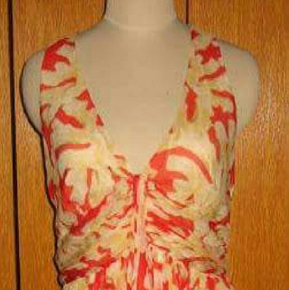 Diane von Furstenberg AIZEL Coral Reef Silk Dress