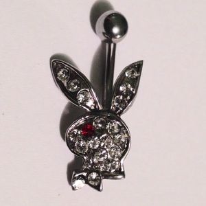 BRAND NEW PLAYBOY BUNNY CRYSTAL NAVEL RING.