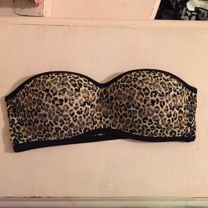 Victoria's Secret Cheetah Bandeau Push Up Bra