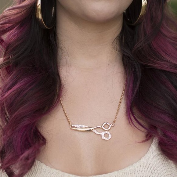 Tanya Kara Jewelry - Gold Scissor Necklace Tanya Kara Jewelry - Gold Scissor Necklace