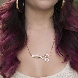 Tanya Kara Jewelry - Gold Scissor Necklace Tanya Kara Jewelry - Gold Scissor Necklace