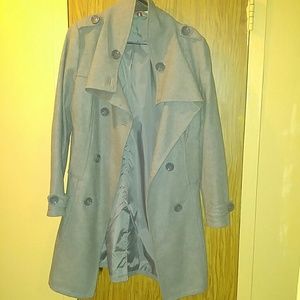 H&m grey peacoat