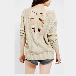 Urban outfitters cut out back sweater
