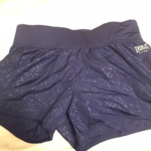 Dark blue everlast running shorts