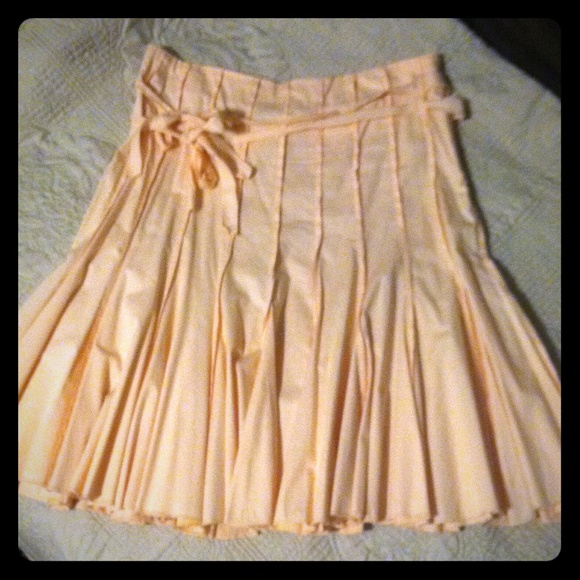Sweet Peach Flare Midi Skirt - Picture 1 of 5