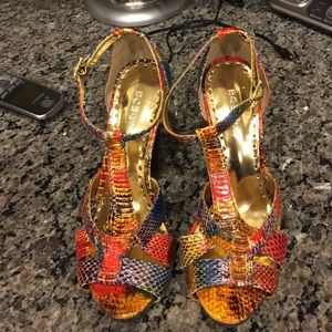 BCBG platform sandals
