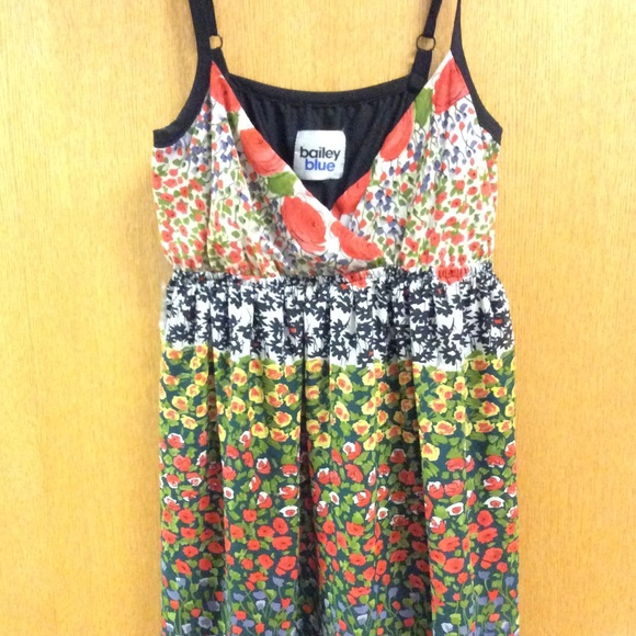 Floor length floral dress, fairly new - Picture 2 of 4