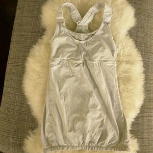 Lululemon Light Grey Workout Top