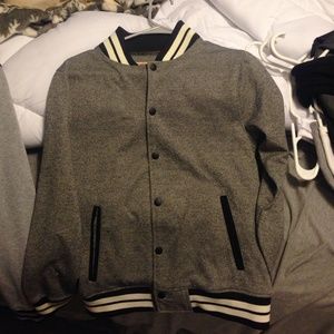 Grey Letterman Type Jacket