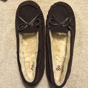 Brown moccasins size 7