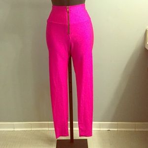 Ktoo - Neon Pink - shiny leggings