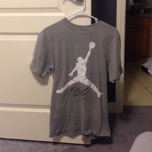 Mens Grey Jordan Flight T Shirt