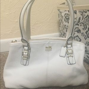 Coach White Handbag