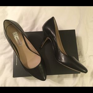 INC Zita Leather Black Pumps