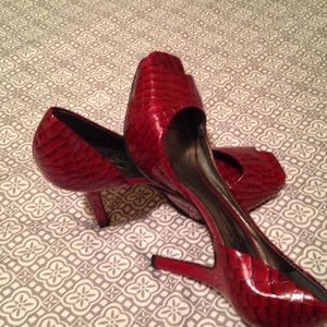 Jessica Simpson Deep Red heels