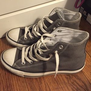 gray hightop converse
